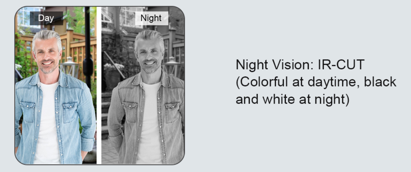  GVcontrol 4-K controllo accessi B&B App videocitofono a immagine colori di giorno bianco e nero di notte